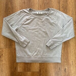 American Giant Crew Neck Pullover Sweatshirt Womens M USA Cotton‎ Comfort Casual